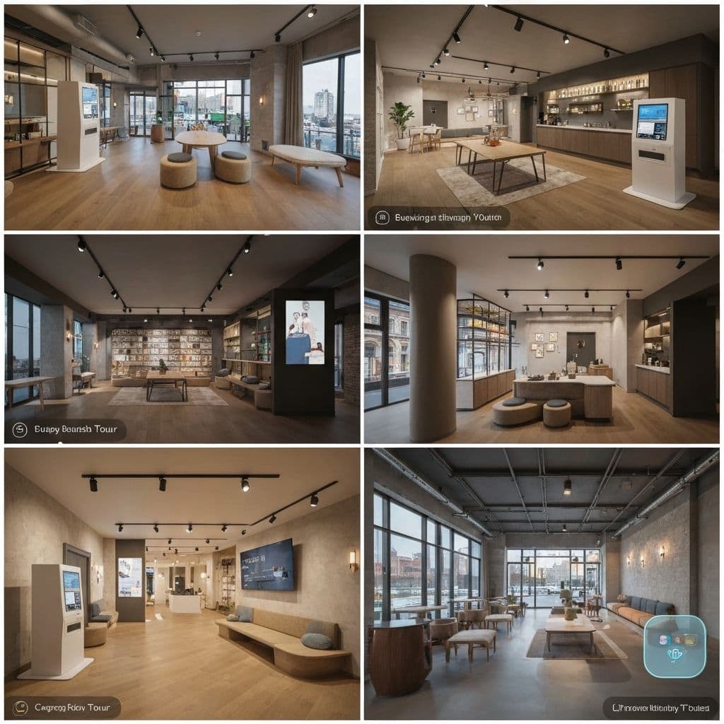 Small business retail space with 3D virtual tour for digital marketing and customer engagement