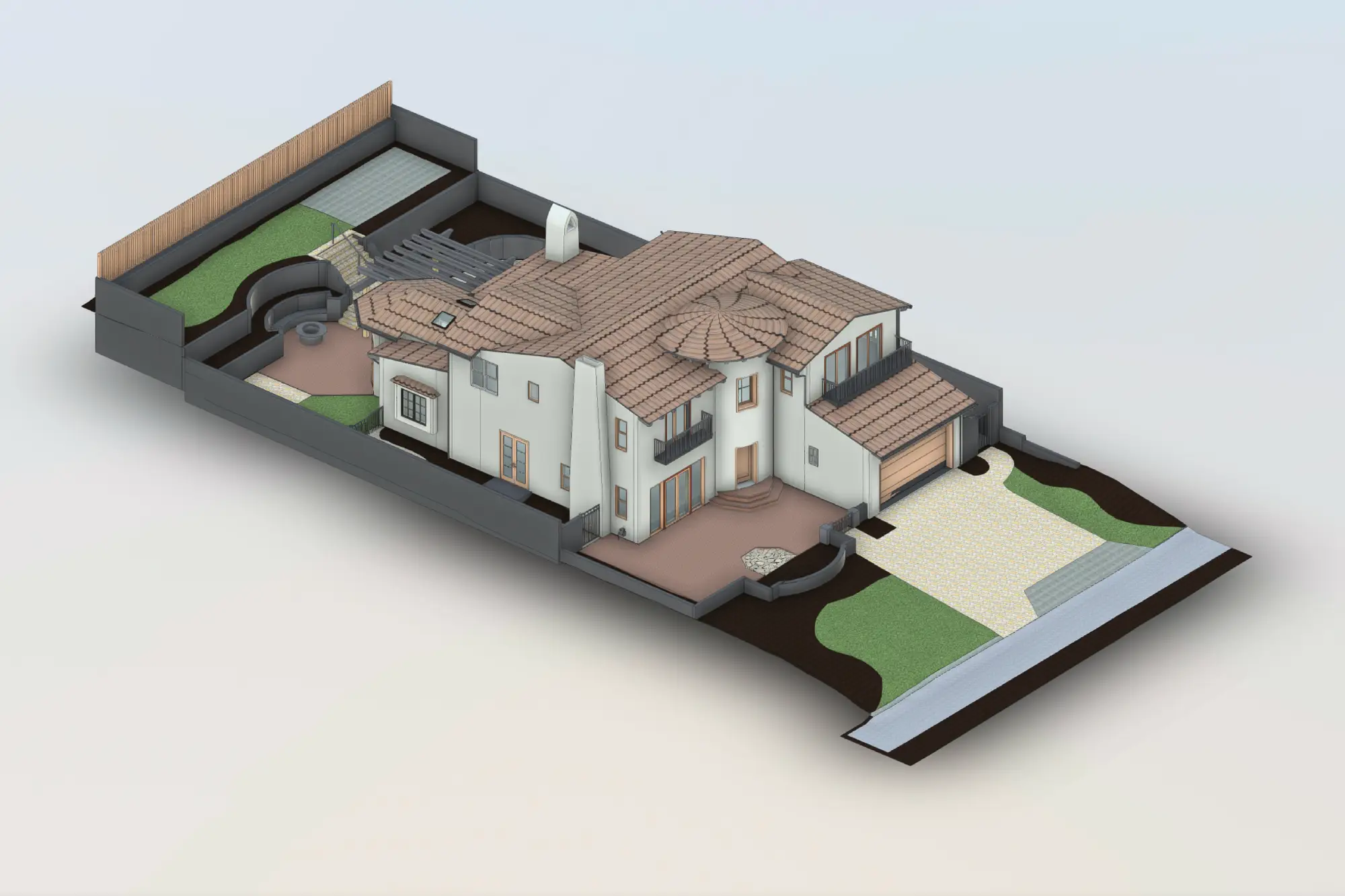 3D as-built documentation model showing construction site with laser scanning technology for AEC industry